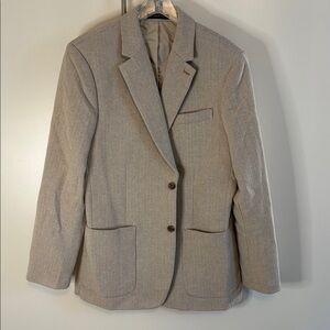 NWOT Banana Republic Herringbone Sport Coat in Beige, never worn.